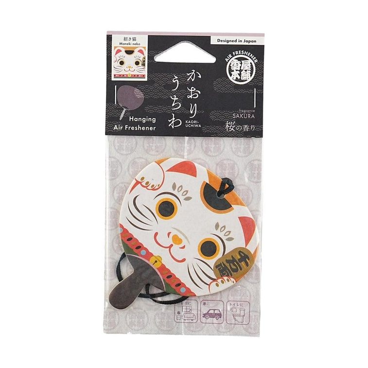 Kaori-Uchiwa Paper Air Freshener (Maneki Neko)