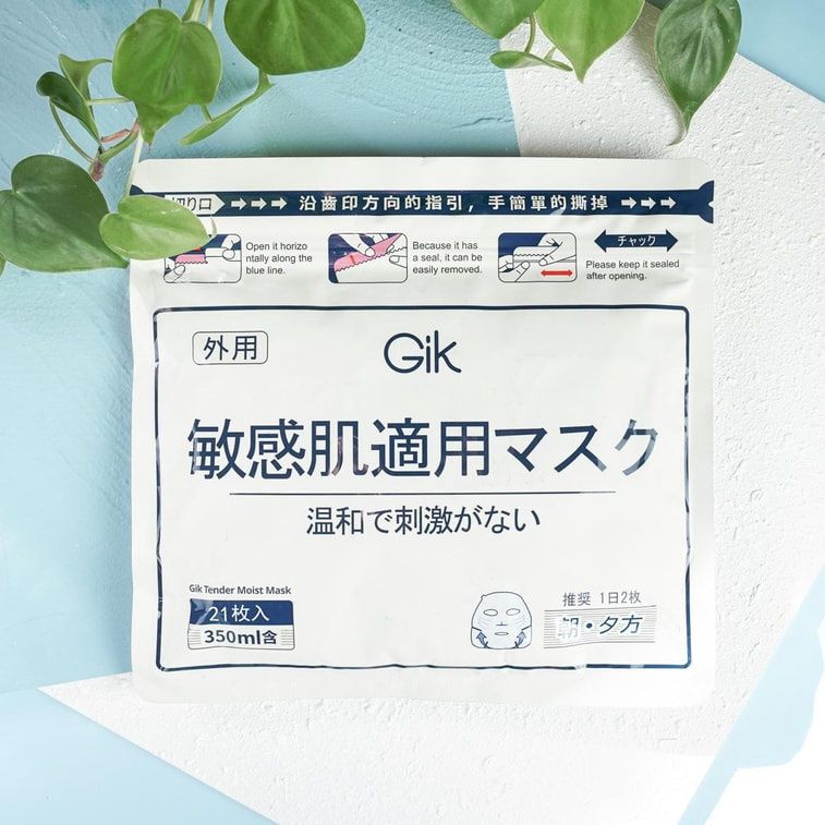 Gik Tender Moist Mask 21pcs/Bag  (For Sensitive Skin)