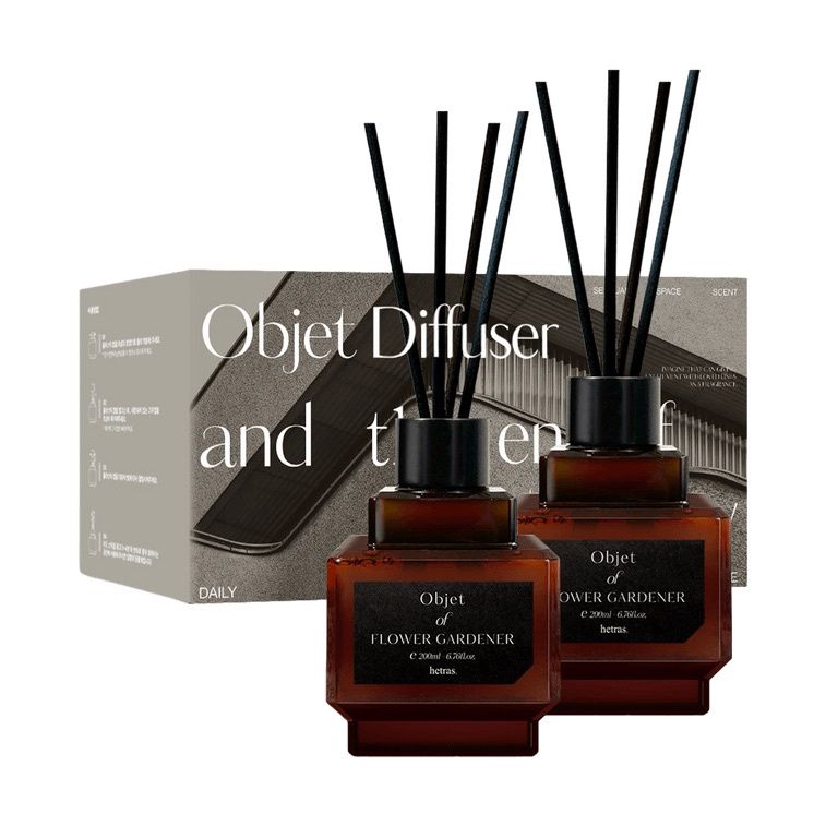 Hetras Objet Reeds Diffuser 2pcs Set #11 Flower Gardener 200ml*2
