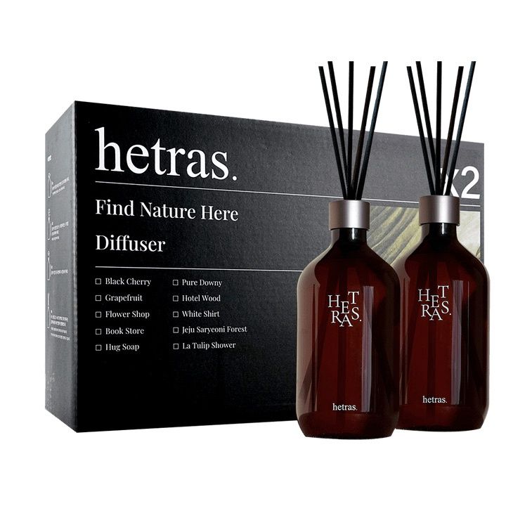 Hetras Premium Diffuser 2pcs Set #07 Hotel Wood 500ml*2