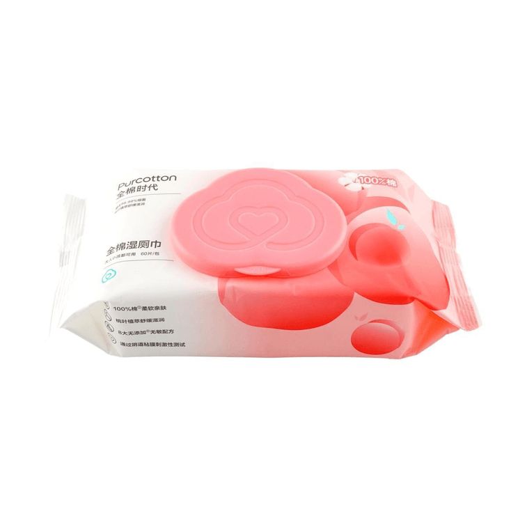 Purcotton Wet Wipes 60pcs