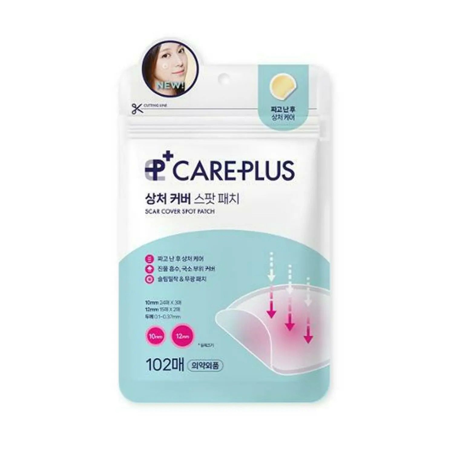 Olive Young Care Plus Anti-Blemish Pimple Acne 102 pcs