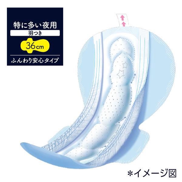 Unicharm Softy Sanitary Pads Night Guard 36cm Wings 12pcs