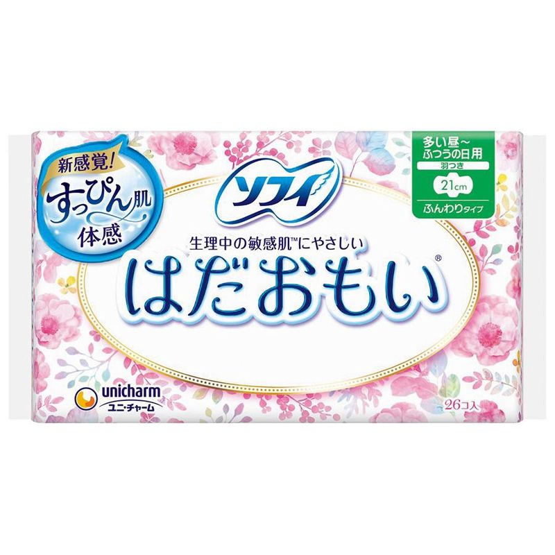 Unicharm Sofy Sanitary Napkin Heavy Daytime 21cm w/ Wings