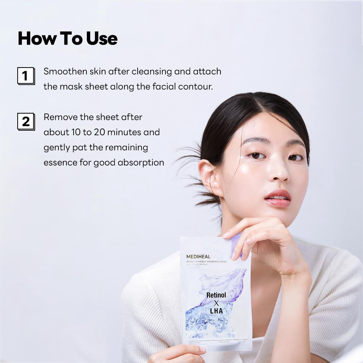 Mediheal Derma Wrapping Mask - Retinol X LHA 10pcs/Box