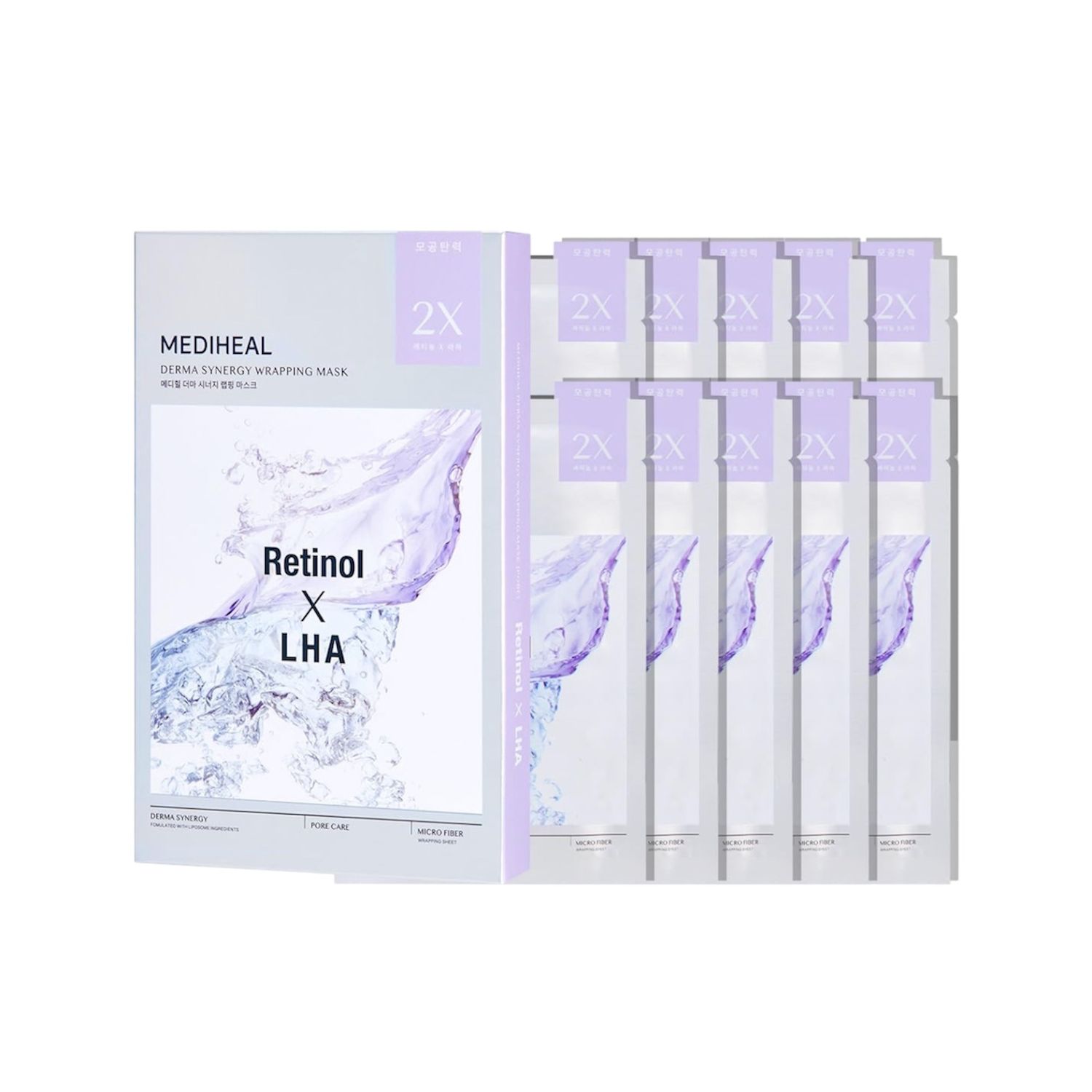 Mediheal Derma Wrapping Mask - Retinol X LHA 10pcs/Box