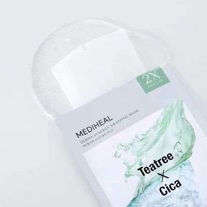 Mediheal Derma Wrapping Mask - Tea Tree X Cica 10pcs/Box Mediheal Derma Wrapping Mask - Tea Tree X Cica 10pcs/Box