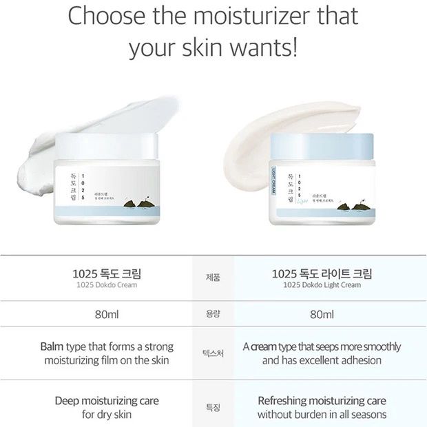 Round Lab 1025 Dokdo Light Cream 80ml