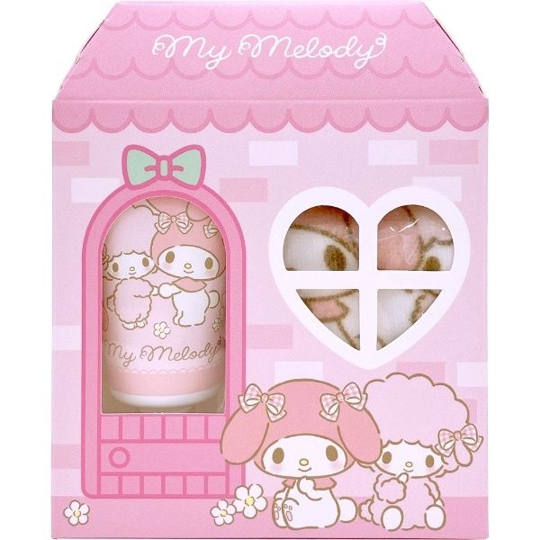 Shobido Sanrio My Melody Hand Cream &amp; Mini Towel Set - Strawberry