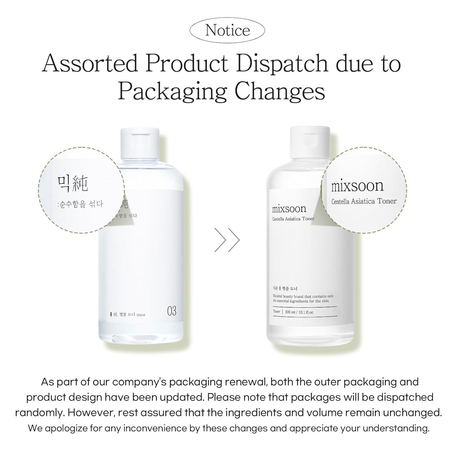 Mixsoon Centella Asiatica Toner 300ml