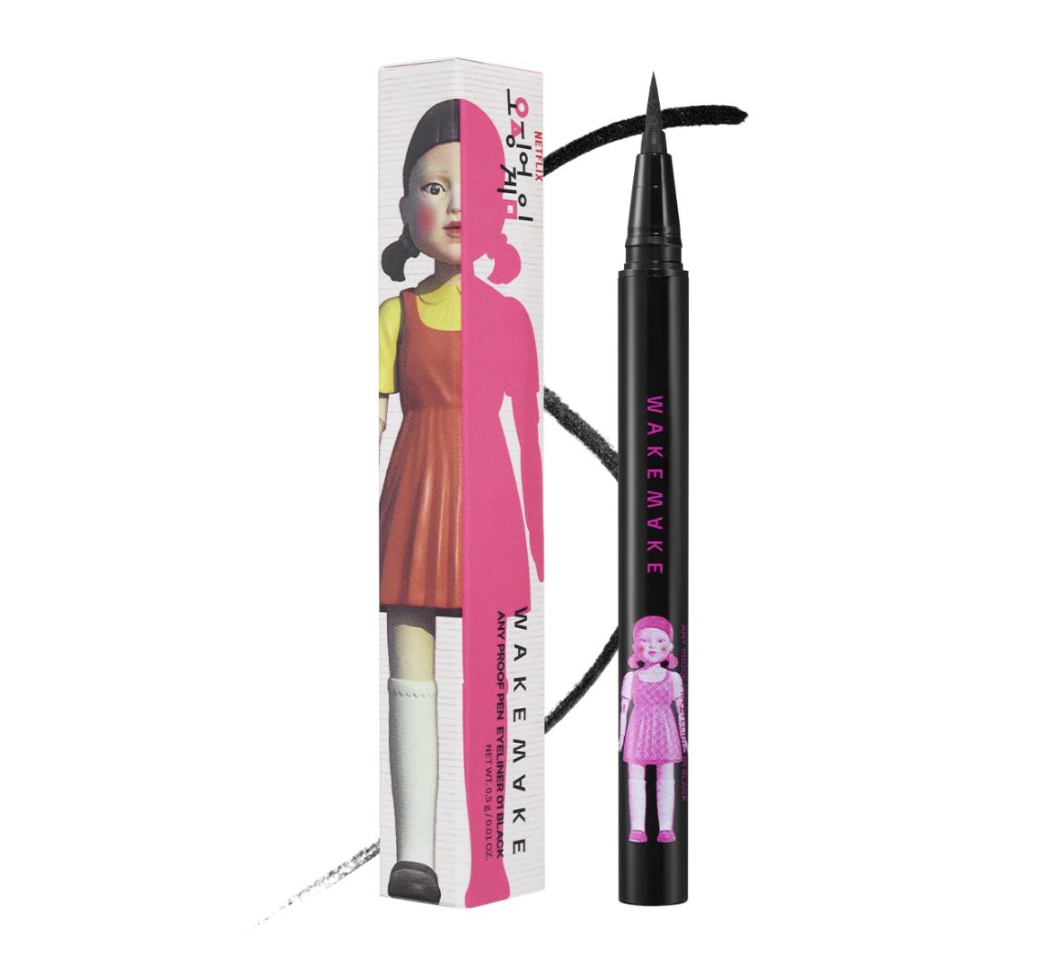 WAKEMAKE X Netflix Squid Game Collaboration Any-Proof Pen Eyeliner 01 Black (Limited)
