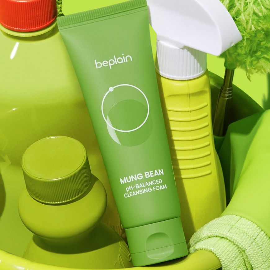 Beplain !+ Mung Bean PH Balanced Cleansing Foam 80ml