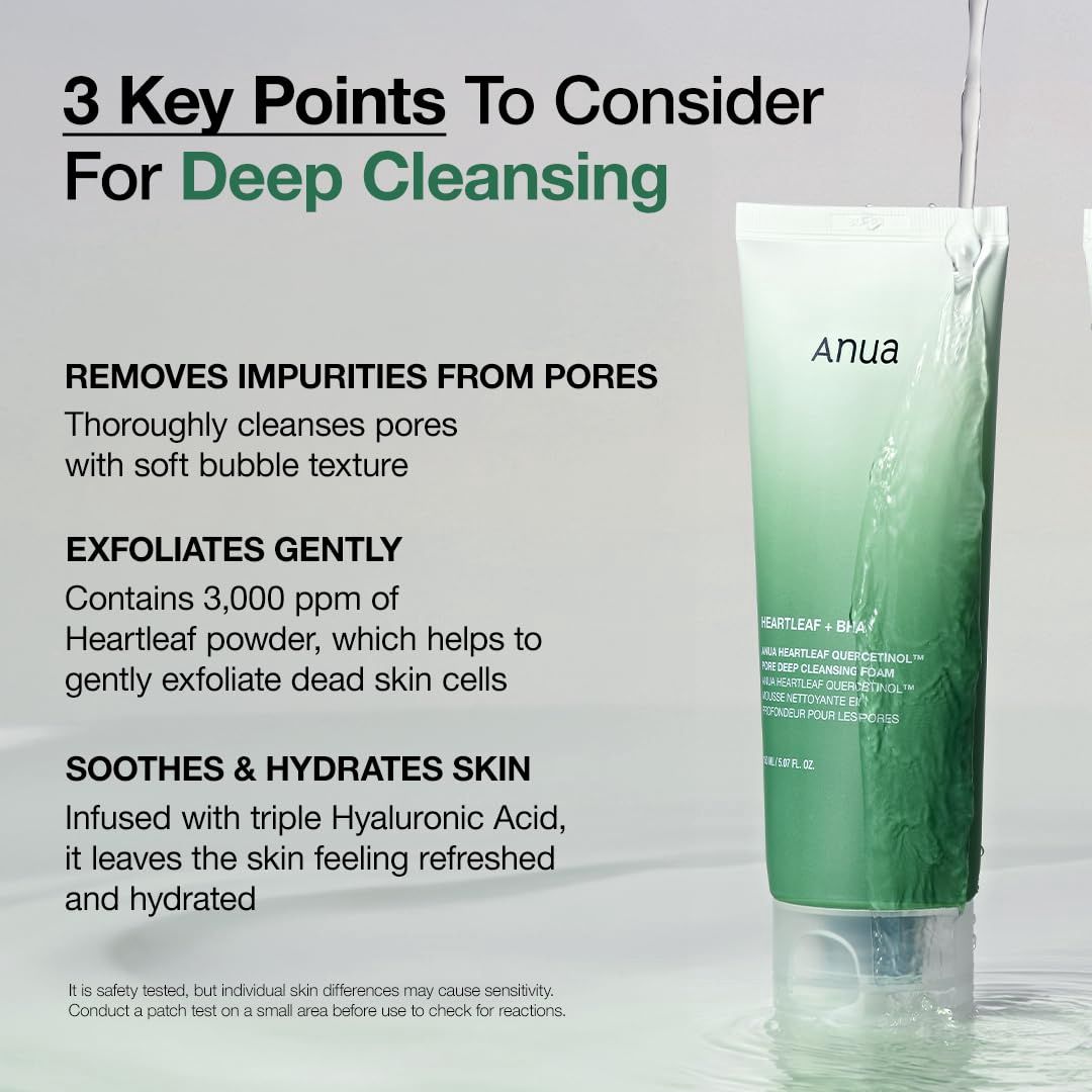 Anua Heartleaf Quercetinol Pore Deep Cleansing Foam 150ml