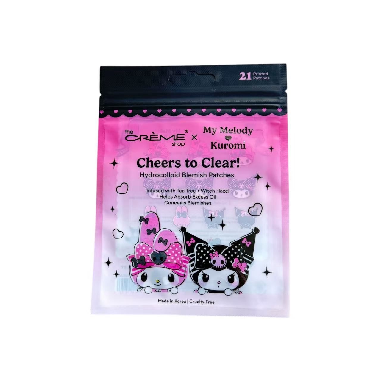 TCS Sanrio My Melody&amp;Kuromi Cheers to Clear! Hydrocolloid Blemish Patches