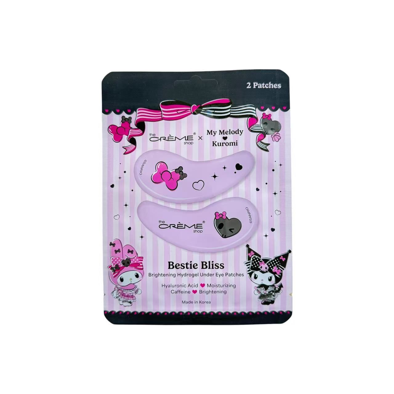 TCS Sanrio My Melody&amp;Kuromi Bestie Bless Brightening Hydrogel Under Eye Patches