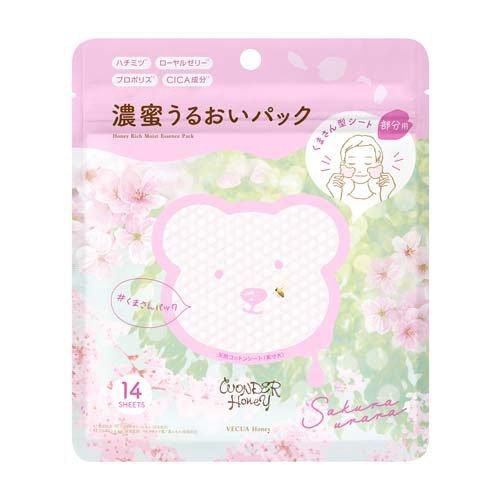 BCL Vecua Honey Moist Pad 14 Sheets - Sakura Urara