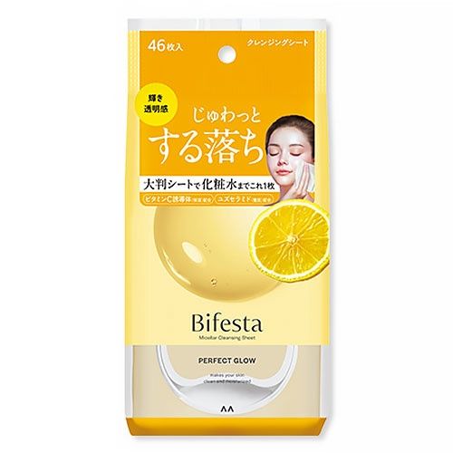 Bifesta Micellar Cleansing Sheet Perfect Glow 46 Sheets