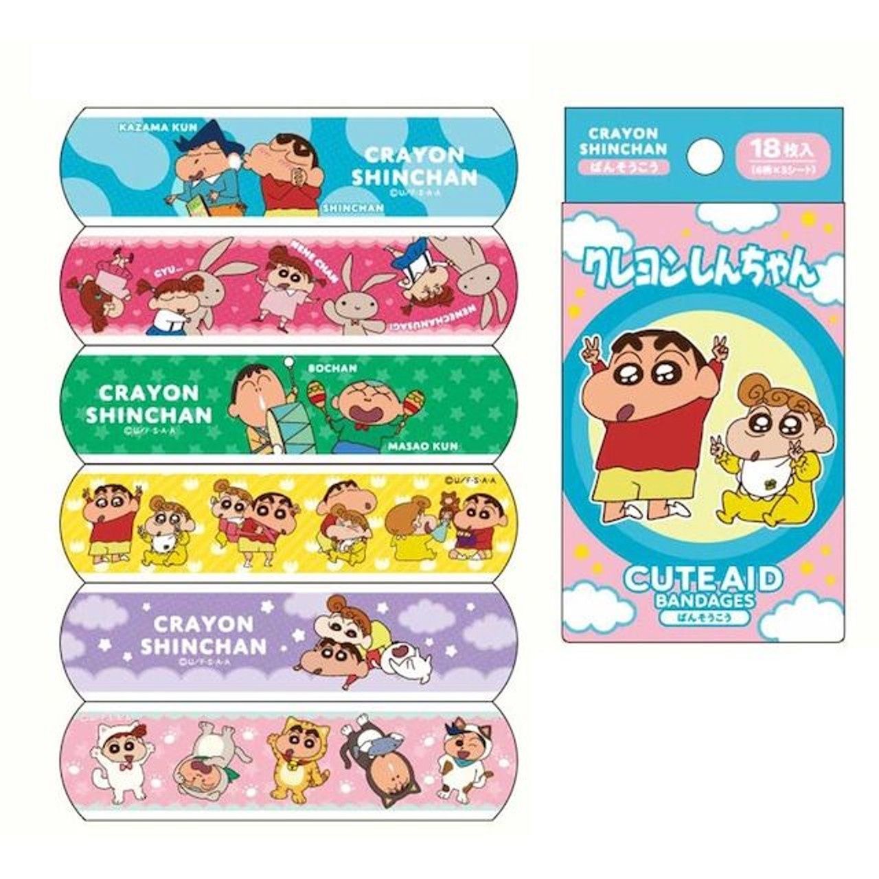 Santan x Crayon Shin-chan Cartoon Pattern Band-Aid 18pcs