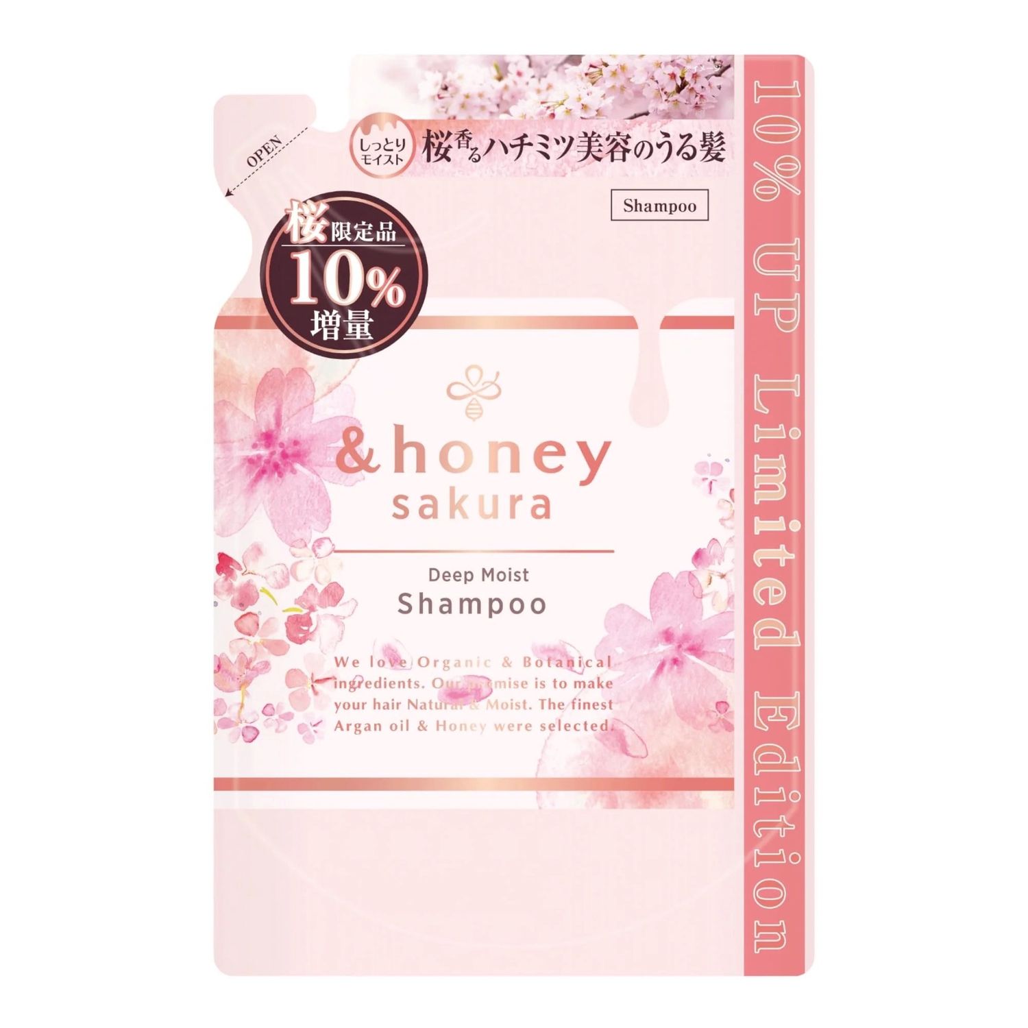 Vicrea &amp;Honey Sakura Deep Moist Shampoo Refill Large 385ml (Limited)