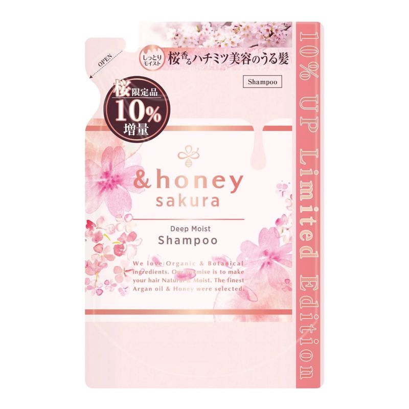 Vicrea &amp;Honey Sakura Deep Moist Shampoo Refill Large 385ml (Limited)