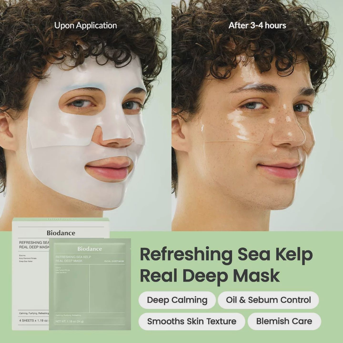 Biodance Refreshing Sea Kelp Real Deep Mask 1 Sheet