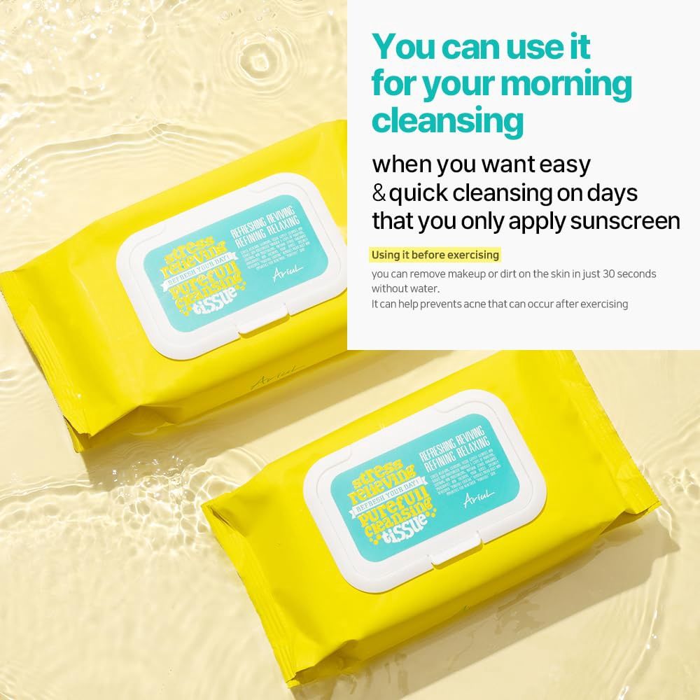 Ariul Stress Relieving Purefull Cleansing Tissue 80 Sheets