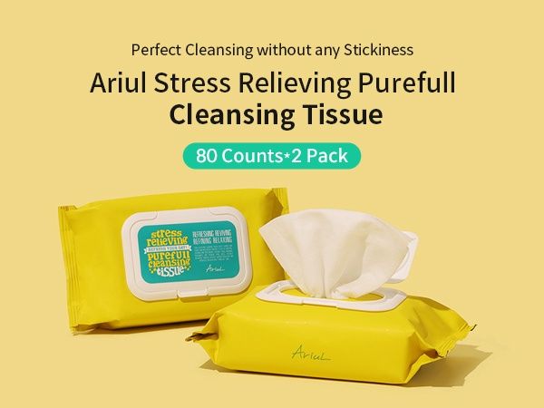Ariul Stress Relieving Purefull Cleansing Tissue 80 Sheets