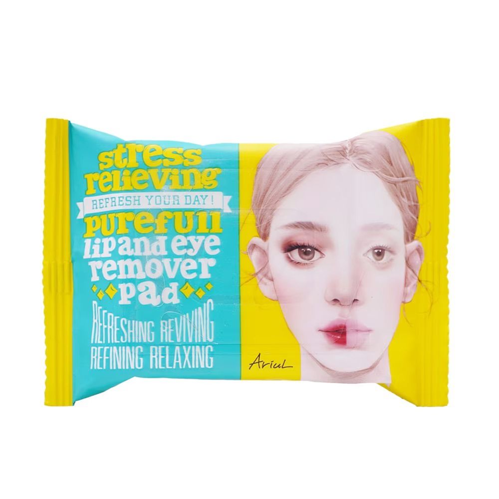 Ariul Stress Relieving Purefull Lip and Eye Remover Pad 30 Pads (Travel Size)