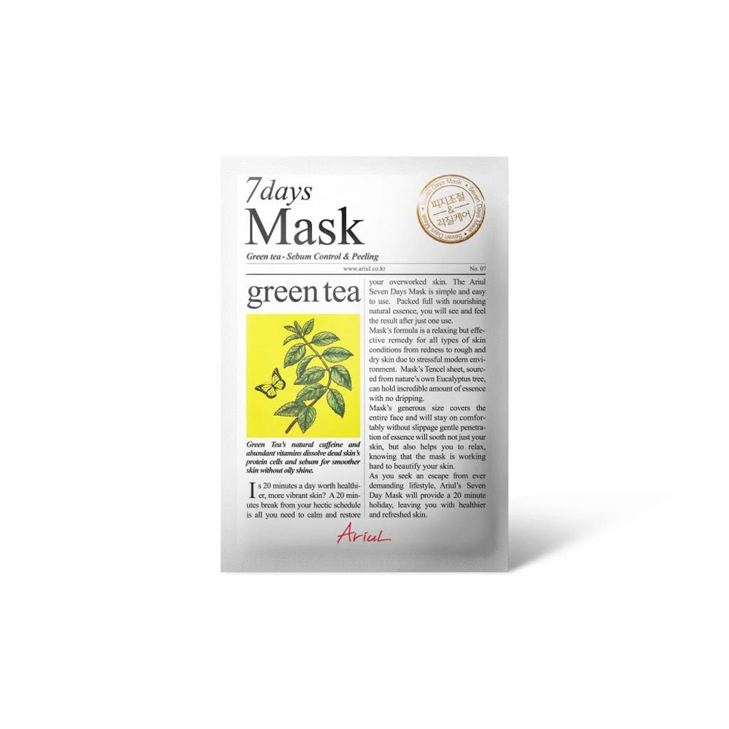Ariul 7days Mask Green Tea S 1pc