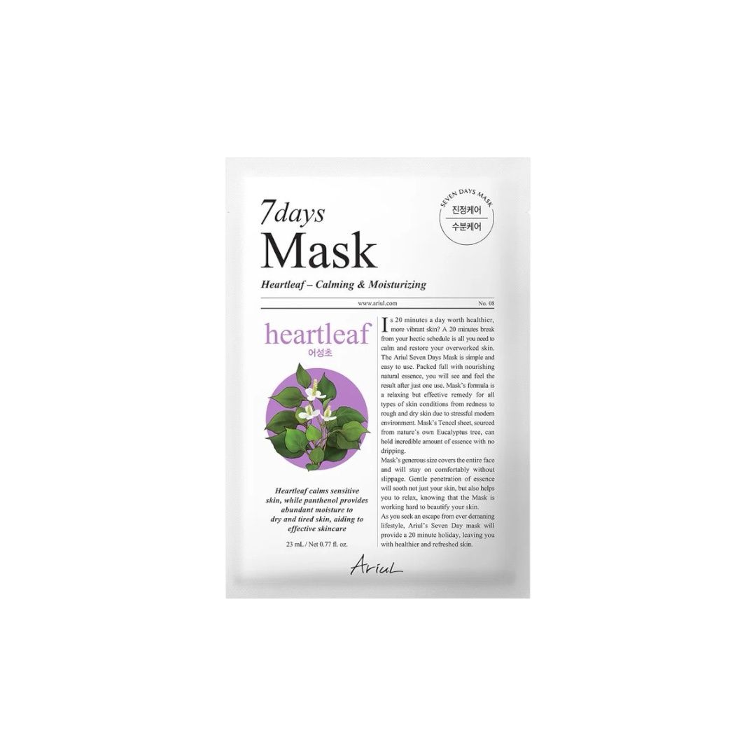 Ariul 7days Mask Heartleaf P 1pc