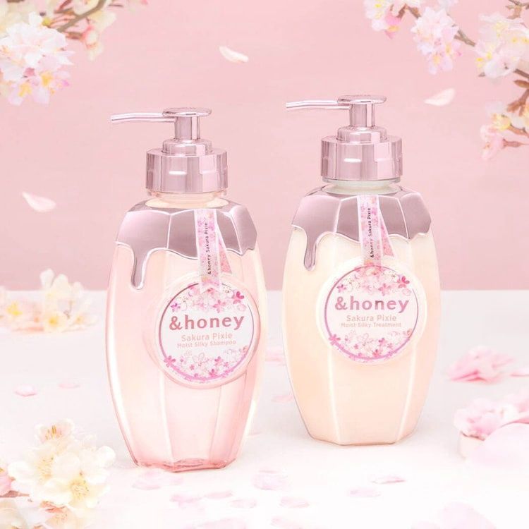 Vicrea &amp;Honey Sakura Pixie Moist Silky Shampoo 440ml (Limited)