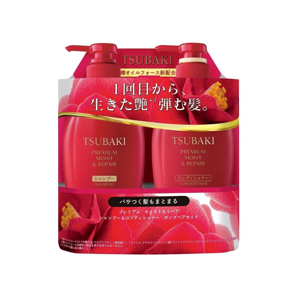 Shiseido Tsubaki Premium Moist &amp; Repair Shampoo &amp; Conditioner Set 450ml+450ml