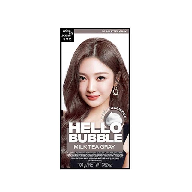 Mise En Scene Hello Bubble Hair Foam Color #9G Milk Tea Gray