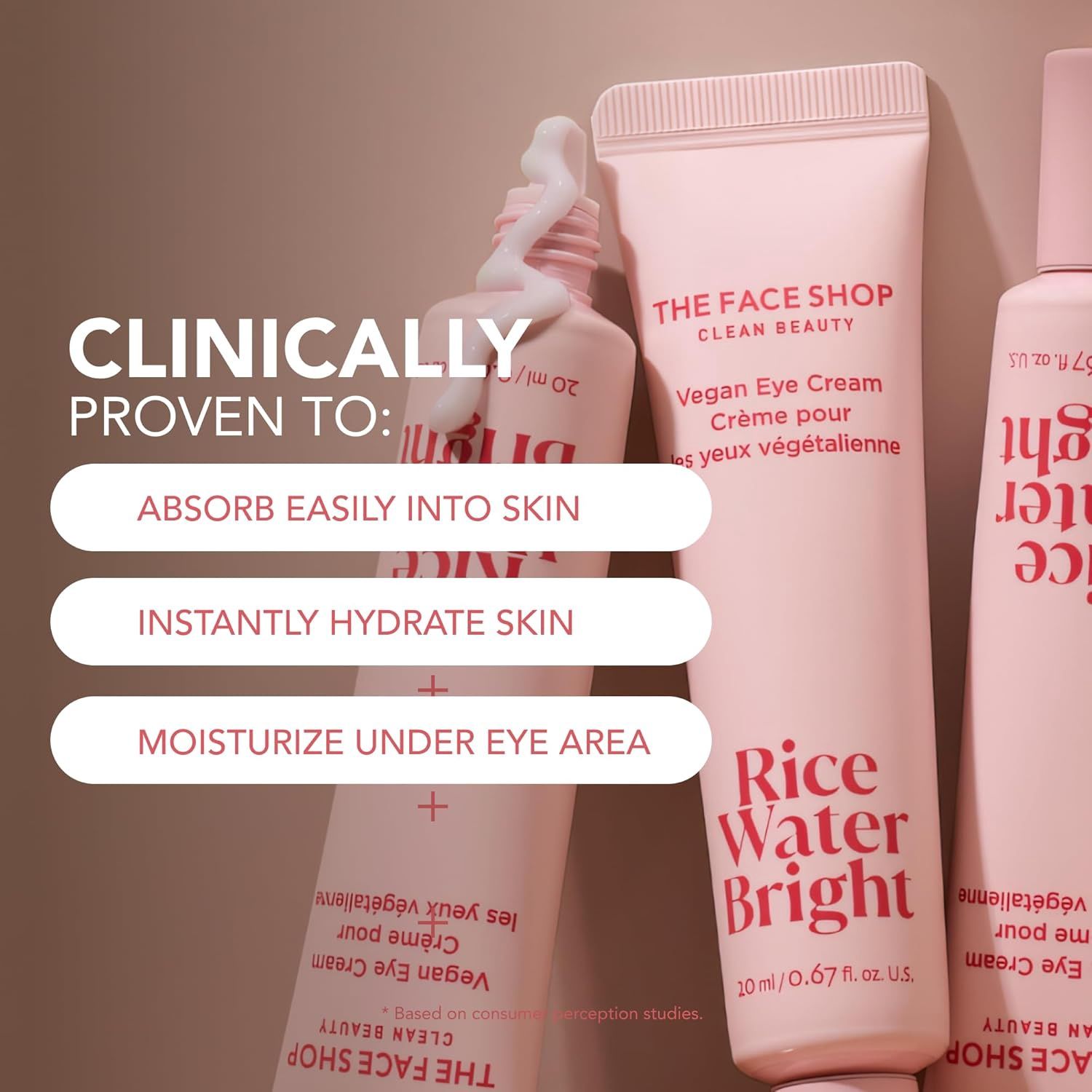 The Face Shop Rice Water Bright Vegan Eye Cream 20ml (N)