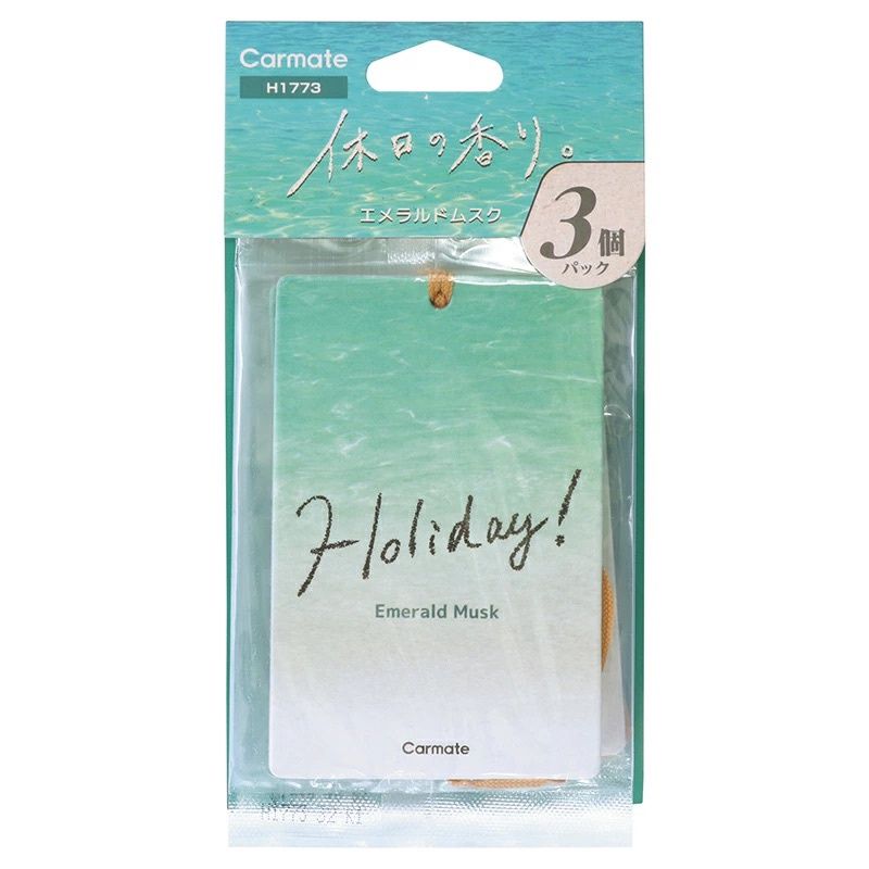 Carmate H1773A Holiday Musk Hanging Air Freshener - Emerald Musk