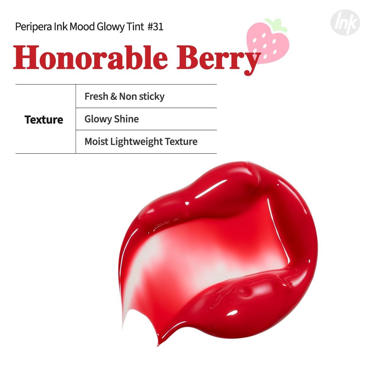 Peripera Ink Mood Glowy Tint #31 Honorable Berry