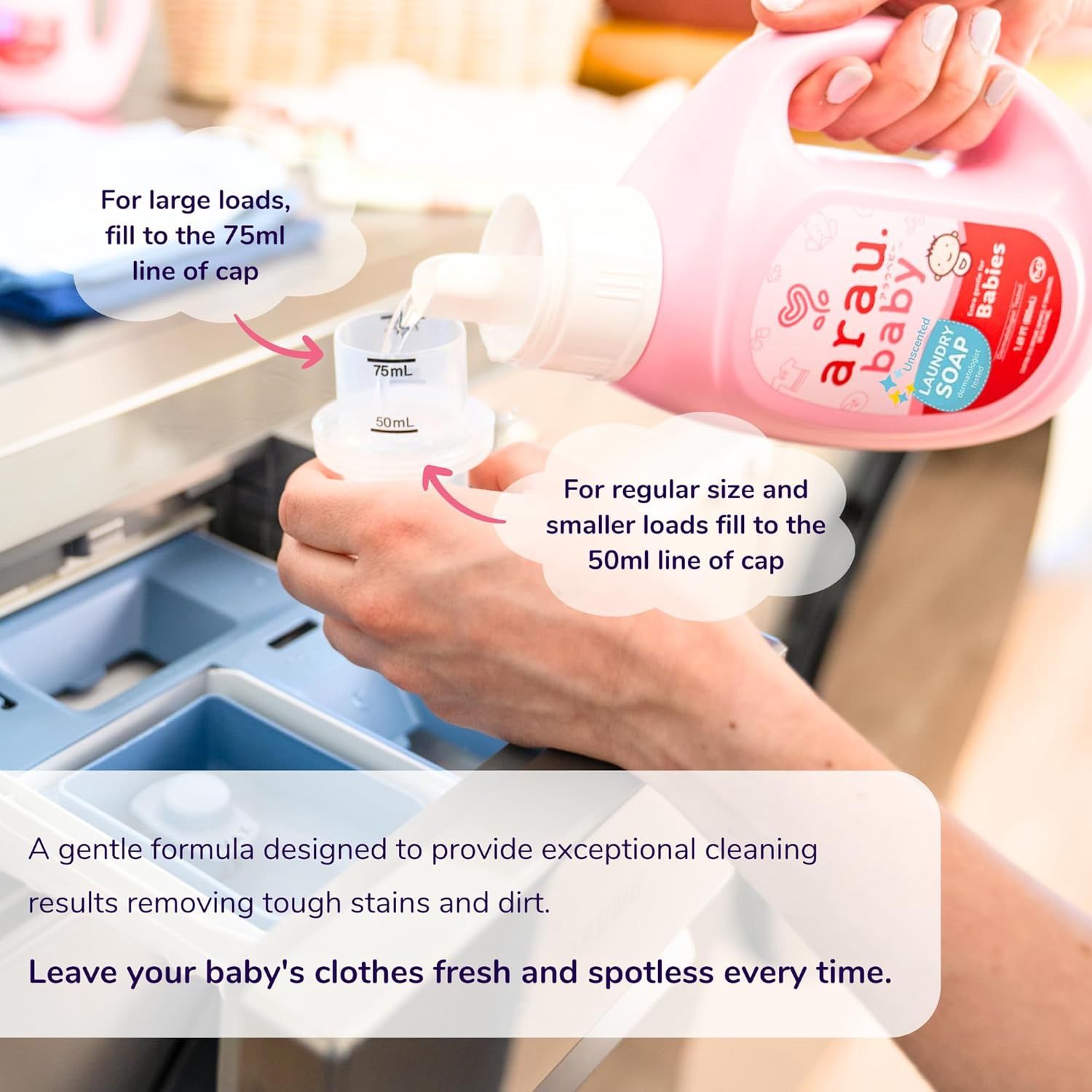 Arau.Baby Laundry Soap Unscented 800ml