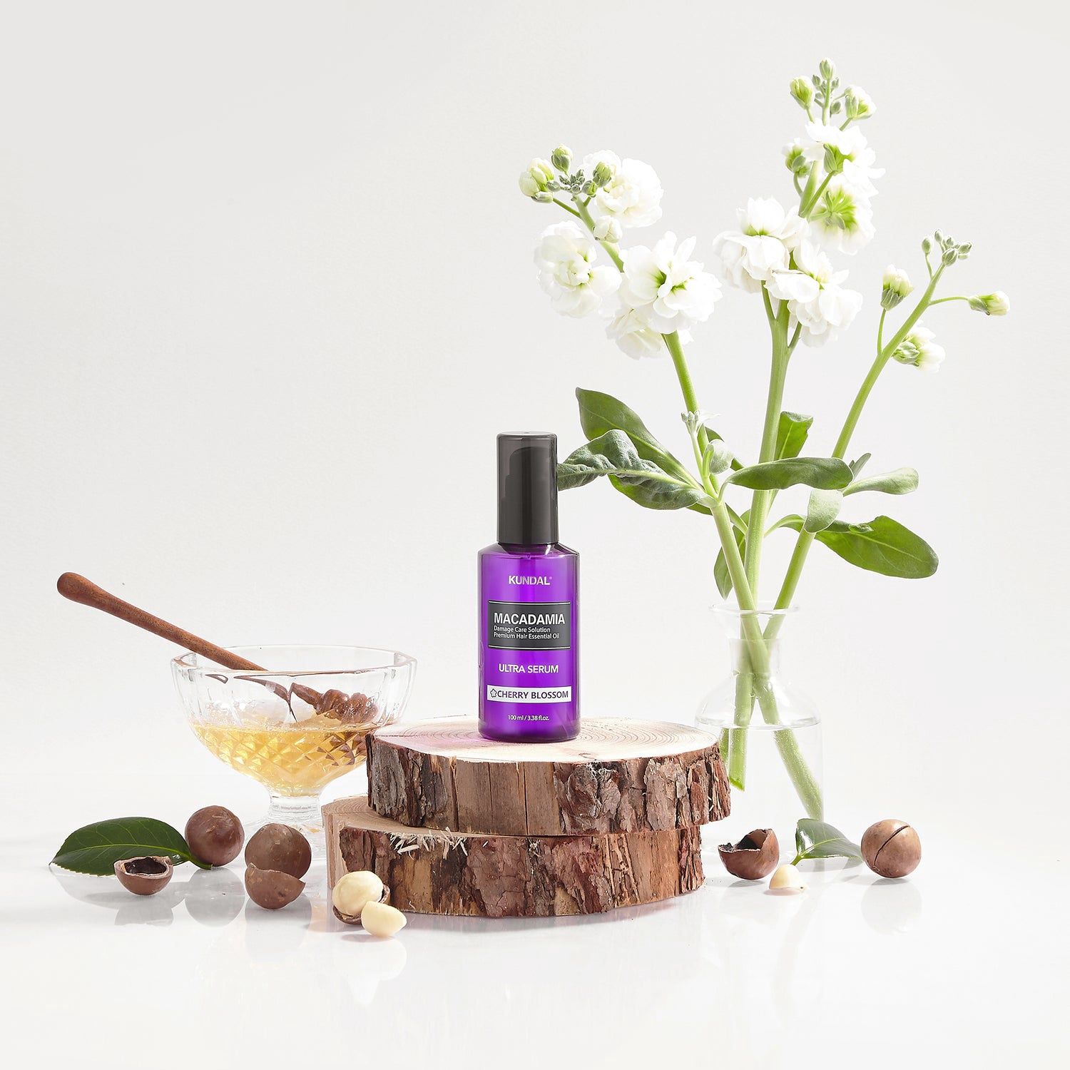 Kundal Macadamia Ultra Hair Serum -Cherry Blossom 100 ml