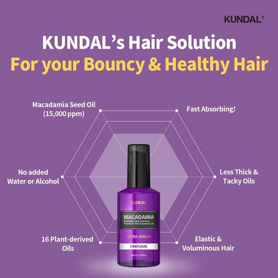 Kundal Macadamia Ultra Hair Serum - White Musk 100ml