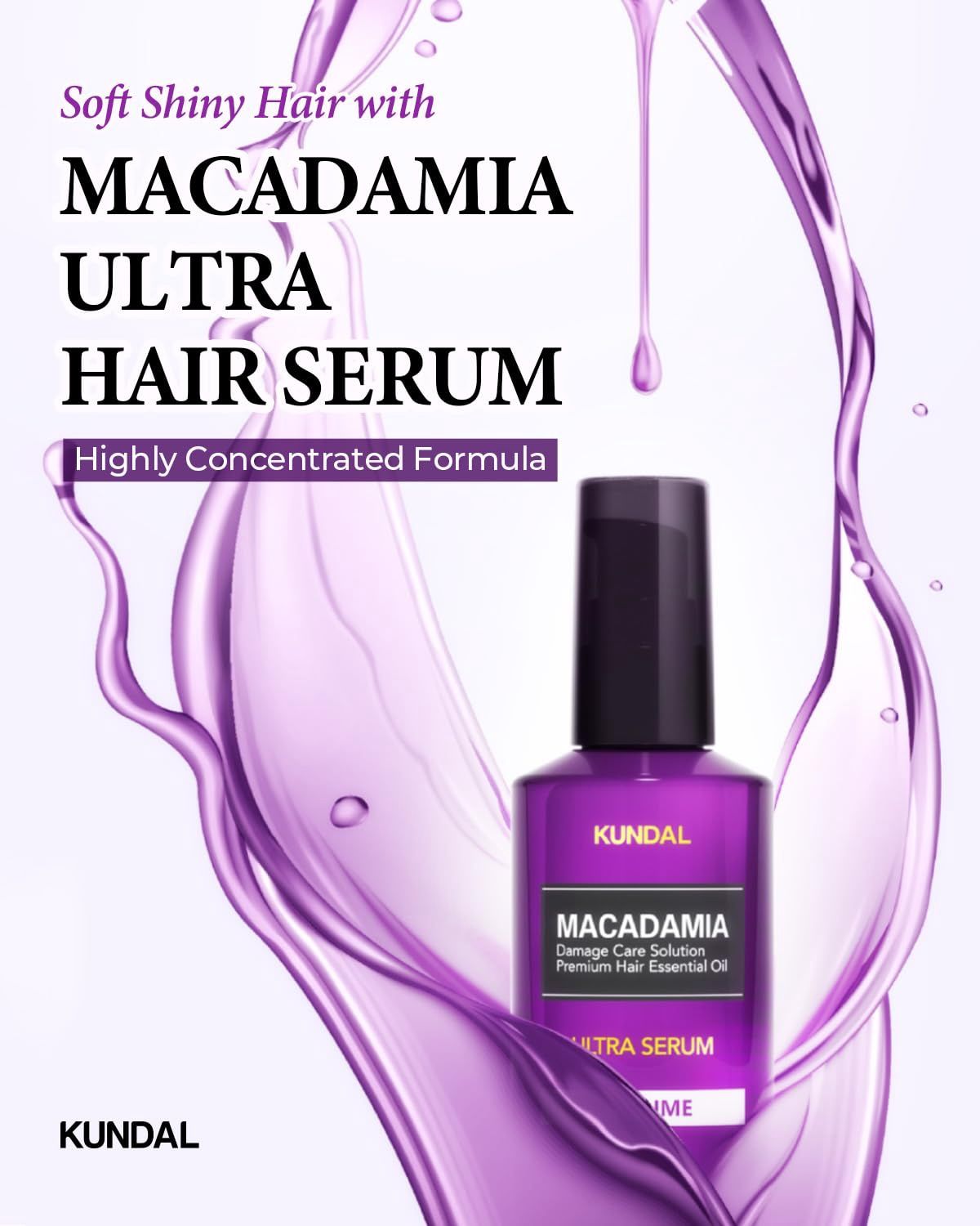 Kundal Macadamia Ultra Hair Serum - White Musk 100ml