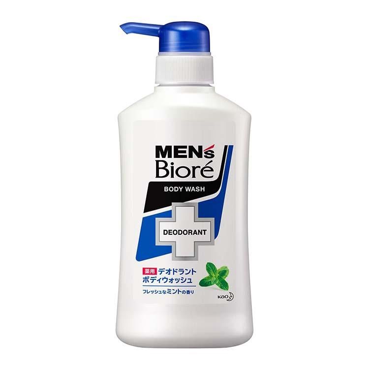 Kao Biore Men&#39;s Deodorant Body Wash - Fresh Mint 440ml