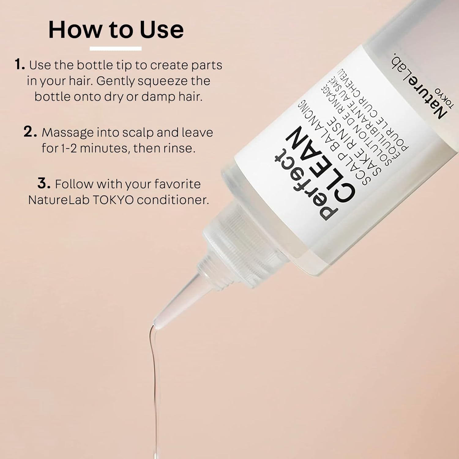 NatureLab.Tokyo Perfect Clean Scalp Balancing Sake Rinse 200ml