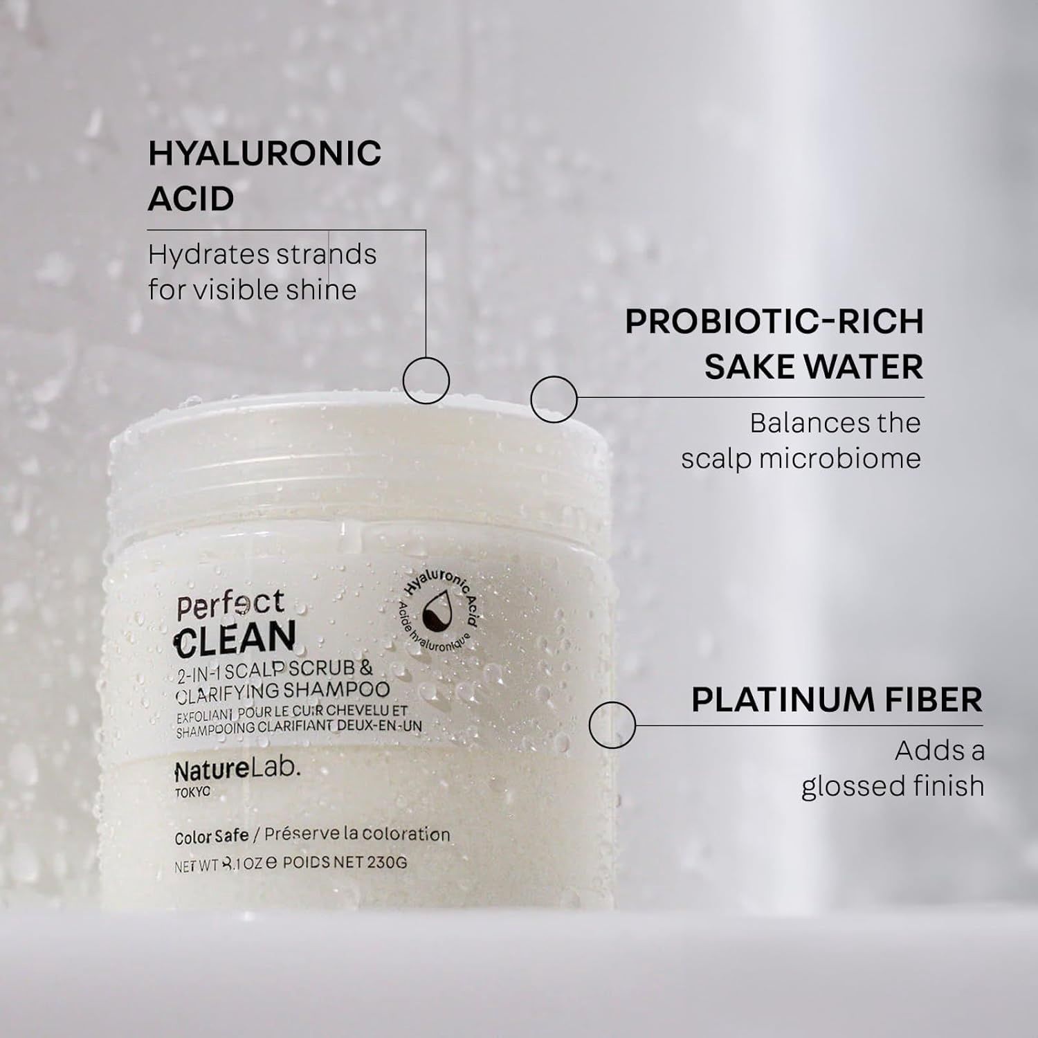 NatureLab.Tokyo Perfect Shine Clarifying Scalp Scrub 230ml