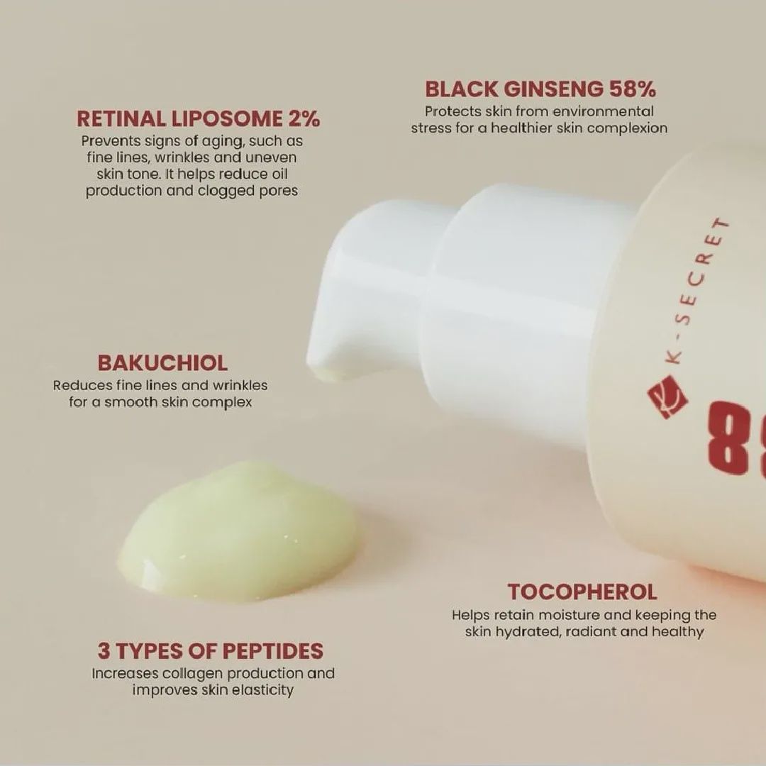 Ksecret Seoul 1988 Serum Retinal Liposome 2% + Black Ginseng 30ml
