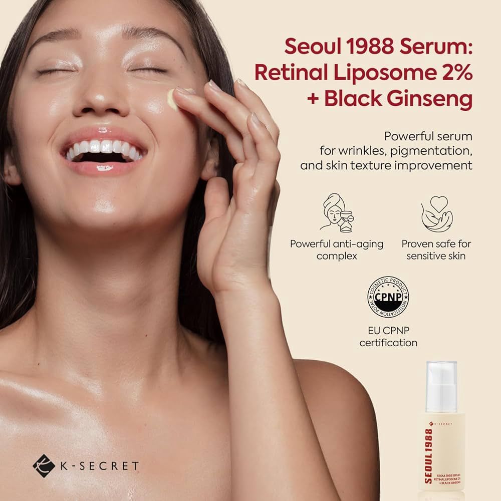 Ksecret Seoul 1988 Serum Retinal Liposome 2% + Black Ginseng 30ml