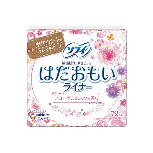 Unicharm Sofy Panty Liner Floral Musk Scent 72p
