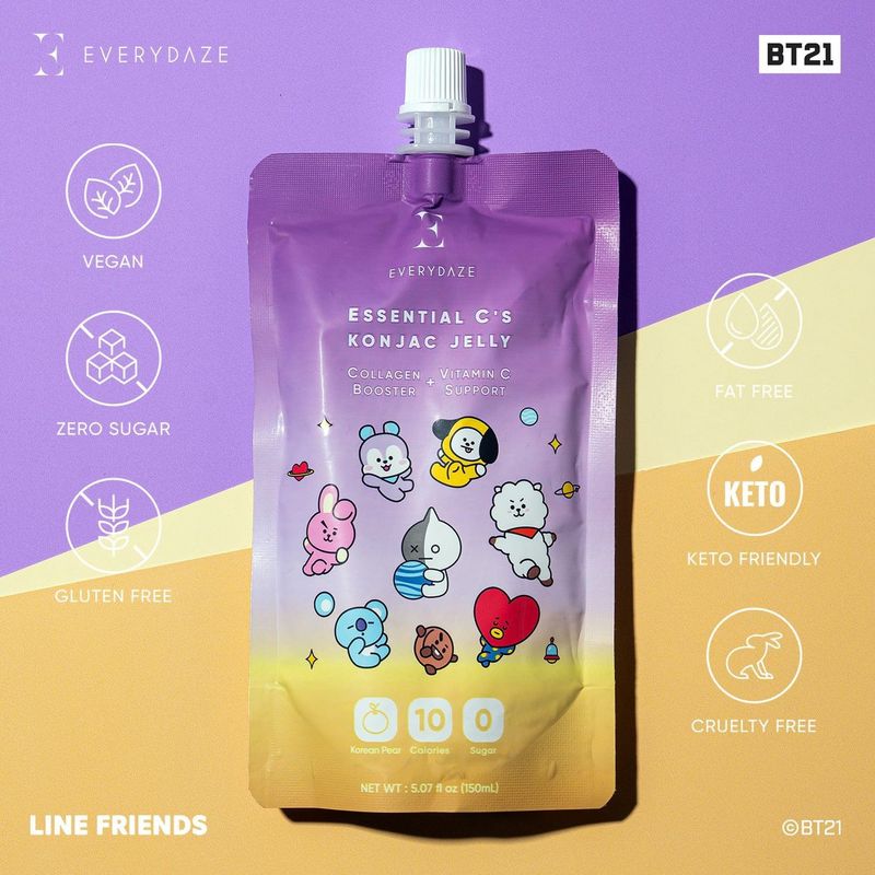 Everydaze Essential C's  Konjac BT21 Jelly Collagen + Vitamin C ( Korean Pear)