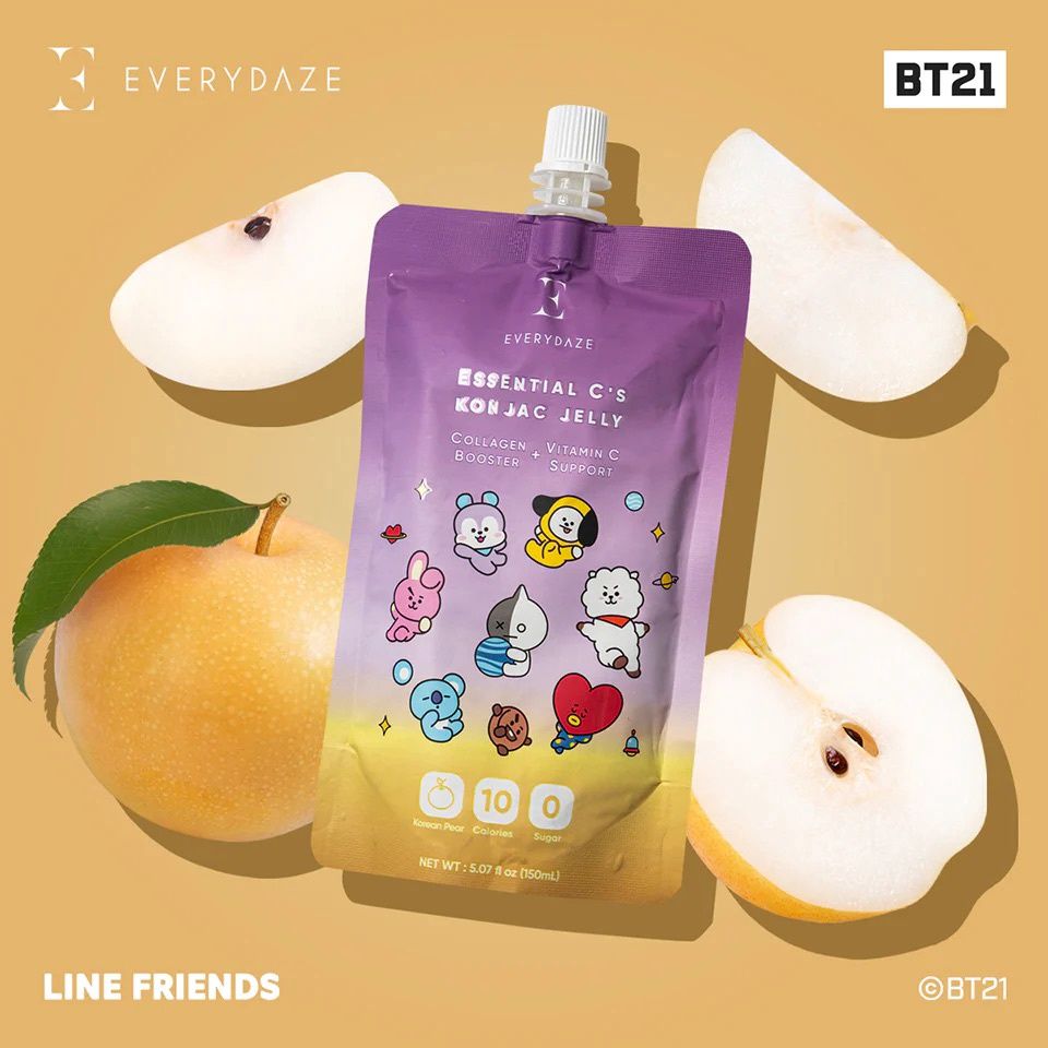 Everydaze Essential C's  Konjac BT21 Jelly Collagen + Vitamin C ( Korean Pear)