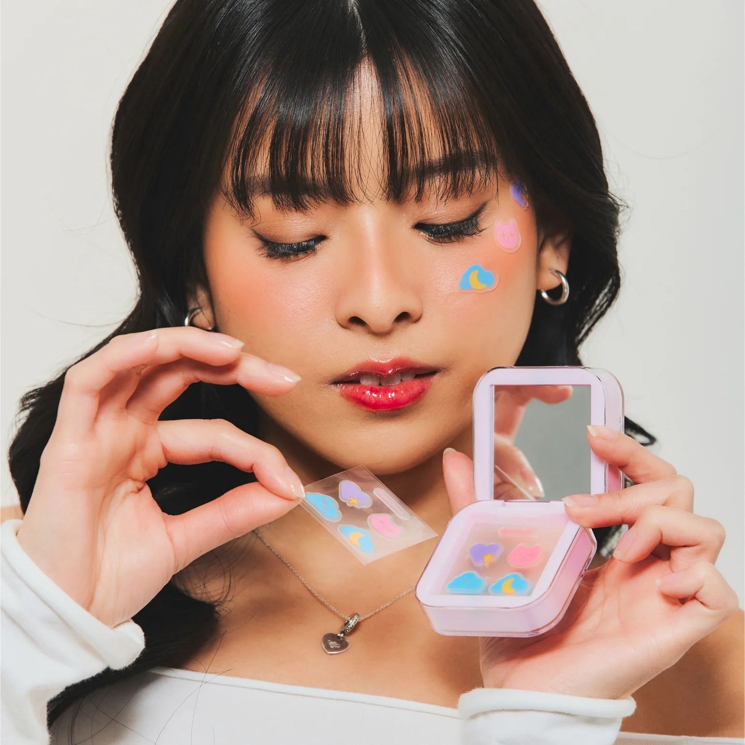 Dearcloud Zit Clarity Hydrocolloid Blemish Patches Includes Compact Mirror 24pcs
