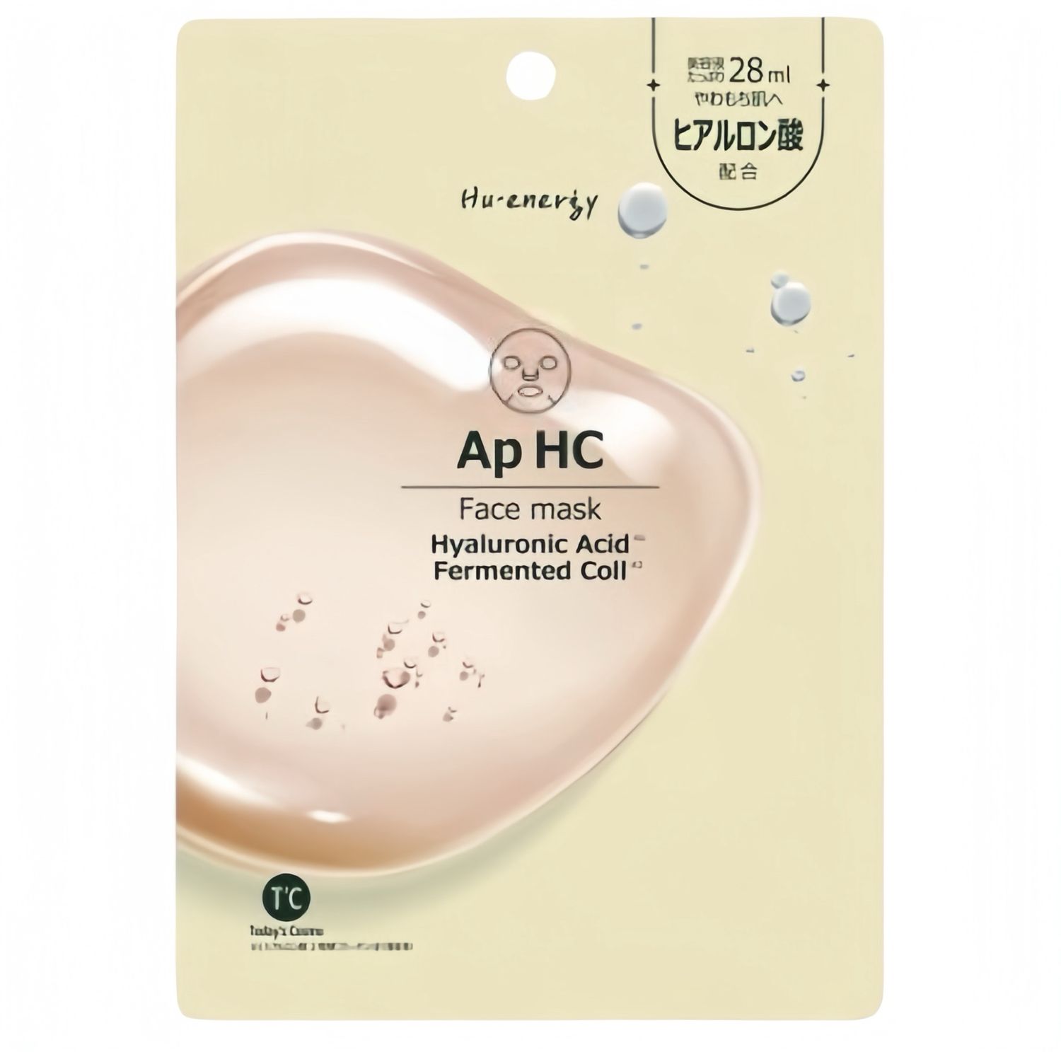 Popberry Hu.Energy Mask - Hyaluronic Acid + Fermented Coll 1sheet